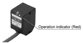 Sensor head with operation indicator Long sensing range type