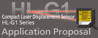 Compact Laser Displacement Sensor HL-G1 Application Proposal
