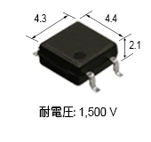 PhotoMOSリレー HS SOP 1a (4pin) (耐電圧: 1,500 V)