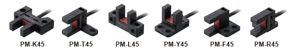 アンプ内蔵・コの字型マイクロフォトセンサ[小型・ケーブル式]PM-45