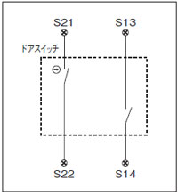 配線例 ド アスイッチの接続例