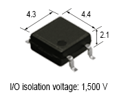 PhotoMOS GU SOP 1 Form A High Capacity (I/O isolation voltage: 1,500 V)