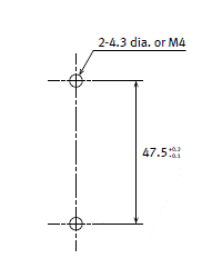 AQ-A Solid State Relay Mounting dimensions
