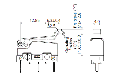 Simulated roller lever