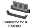 Connector for a memory