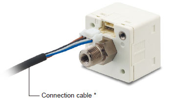 Connector attached cable (2m 6.562 ft), as an accessory, can be connected easily with one-touch connection.