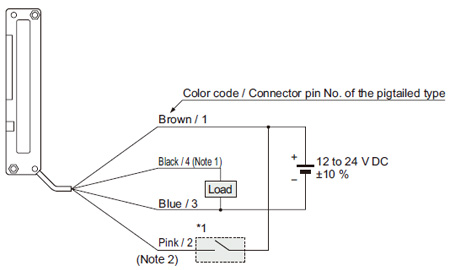 PNP output type NA1-PK5-PN NA1-5-PN Wiring diagram