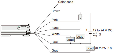 PNP output type FX-505P-C2 Wiring diagram
