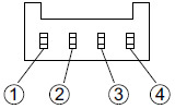 NPN output type Terminal arrangement diagram