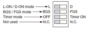 Operation mode switch DC-voltage type