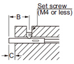 Mounting Non-threaded type and non-shielded of threaded type