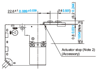 When using the right-angle actuator (SG-K12 / SG-K12A)