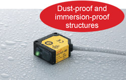 Protection structure IP67 [Sensor head]