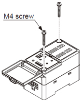 When mounting using M4 screws