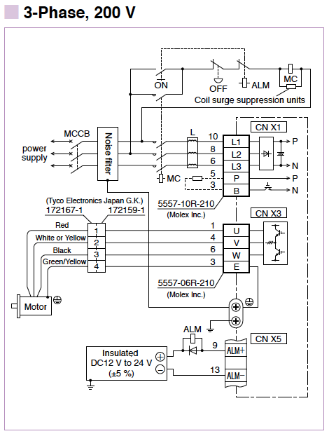 MINAS E Series Wiring/ Connection | Automation Controls ... clarion subaru wiring diagram 