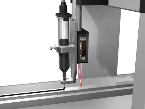 Image:Controlling the height of an adhesive application nozzle