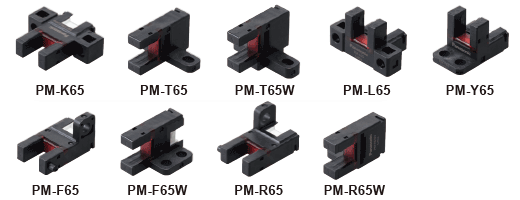 放大器内置・U型微型光电传感器[小型・连接器内置型] PM-65