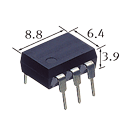PhotoMOS GU 1 Form A (DIP6-pin type)