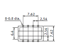 PC board pattern (Bottom view)