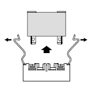 Removing method of relay