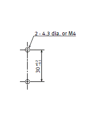 AQ-J Stand Alone Mounting dimensions