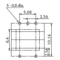 PC board pattern (BOTTOM VIEW)