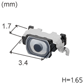 3.4mm × 1.7mm Side-operational Edge Mount