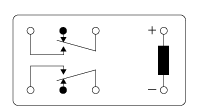 Schematic example: DS relay