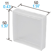 Protective cover for DIN 48 size (flexible type)