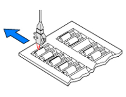 Sensing capacitors in a tray