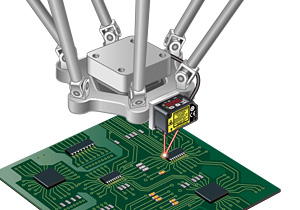 Controlling the parallel link robot height