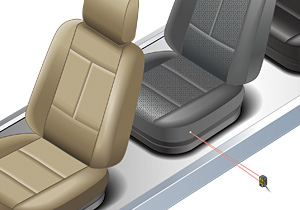 Detecting on-vehicle seats