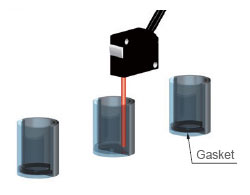 Detection of gaskets in caps