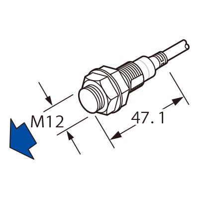 Cylindrical Inductive Proximity Sensor [Amplifier Built-in / DC 3-wire Type] GX-300