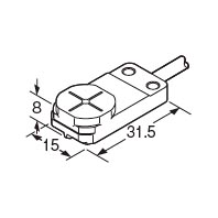 Rectangular-shaped Inductive Proximity Sensor GX-F/H