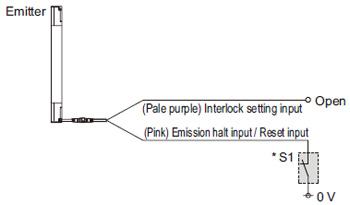 Connection example In case of setting the interlock function to “disabled (automatic reset)”