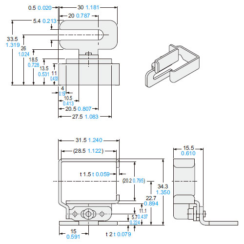 MS-SF4BC-4 For side mounting