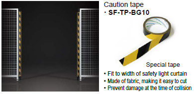 Black and yellow caution tape