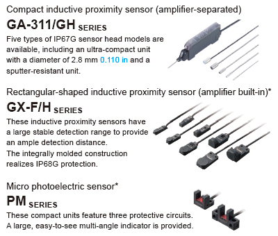 Transmission of ON/OFF data of proximity sensors and other sensors to the network