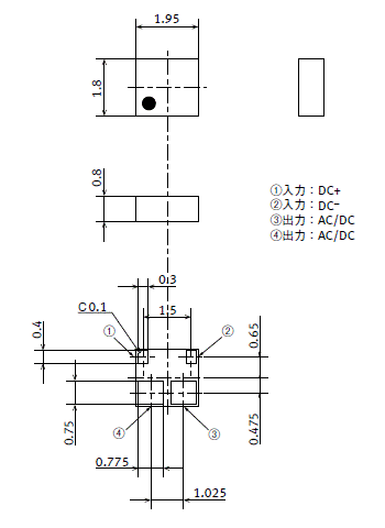 CC TSON C×R 外形寸法図
