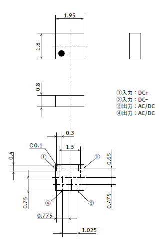 CC TSON 1b 外形寸法図