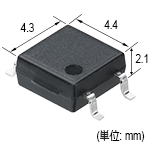 PhotoMOSリレー GU SOP 1a 短絡保護機能付ラッチタイプ (4pin)