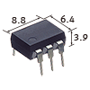 リレー HE1a（6pin）標準P/C板端子