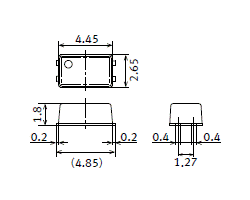 PhotoMOSリレー RF SSOP C×R3外形寸法図