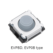 タクタイルスイッチ EVPBD, EVP0B type