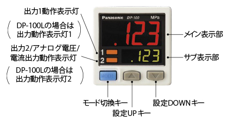 2画面・デジタル圧力センサ [気体用] DP-100 Ver.2 使用上のご注意