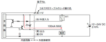 PNP出力タイプ FX-10□P(-Z/-CC2) 入・出力回路図