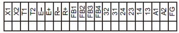 SF-C12 端子配列図