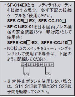 SF-C14EX（-01） NPN出力（プラス接地）で使用する場合