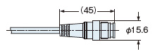 中継コネクタタイプ（ミューティング機能付）SF4B-□CA-J05のコネクタ部